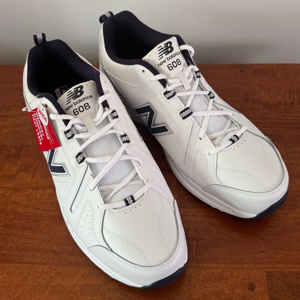 New Balance Mens 608v5 15 6E X-Wide White Walking Shoes New MX608WN5 Sneakers